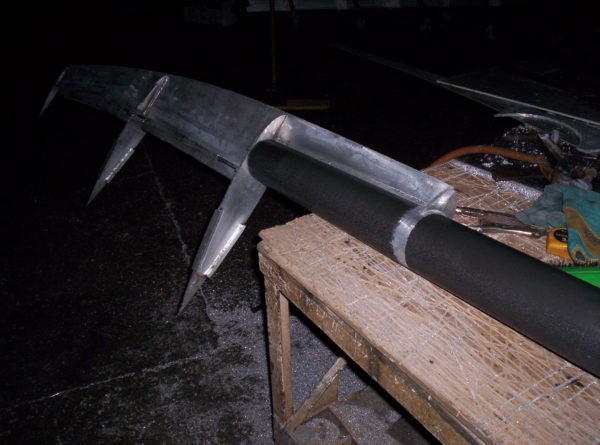 Nordkyn Appendages 29 - Rudder blade framing welded to stock