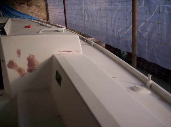 Nordkyn Shell Finishing 15 - Faired cockpit, starboard view